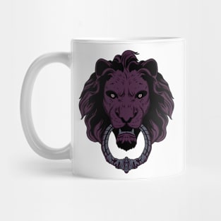 Purple Lion Face Mug